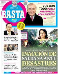 Portada de Diario Basta (México)