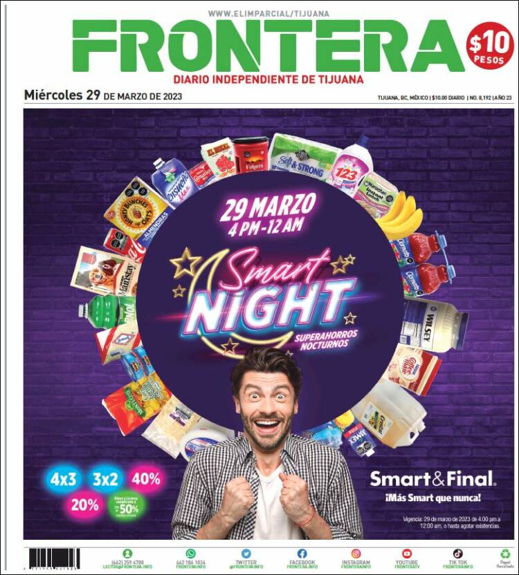 Portada de Frontera (México)