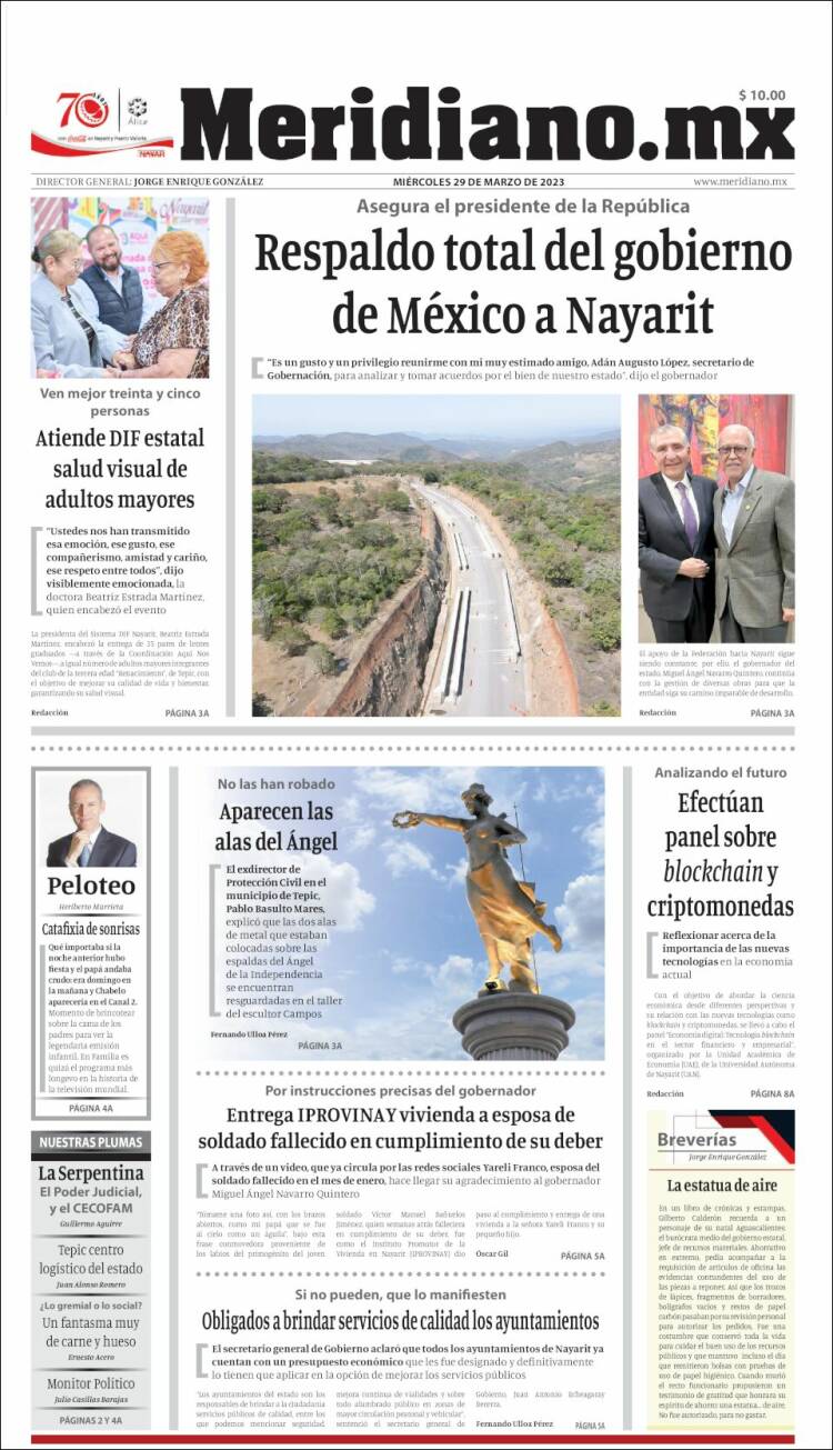 Portada de Meridiano (México)