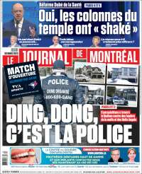 Portada de Le Journal de Montréal (Canada)