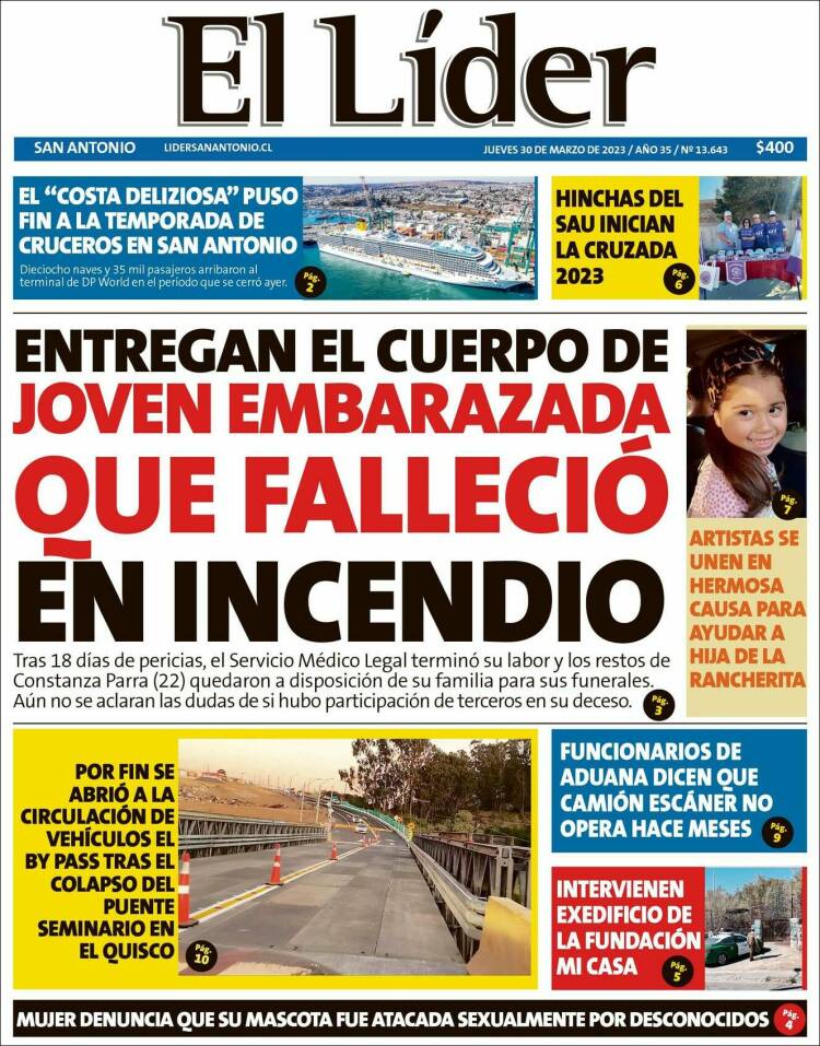 Portada de Lider de San Antonio (Chile)
