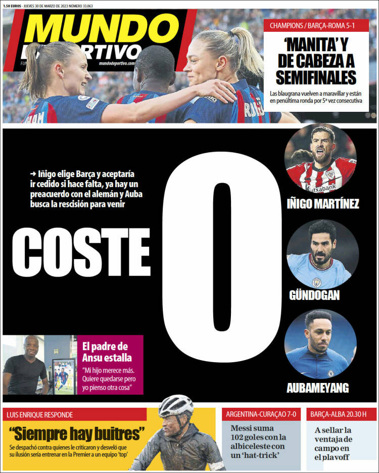 Portada de El Mundo Deportivo (España)