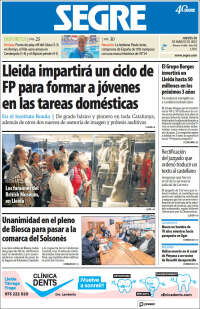 Portada de Segre  (España)