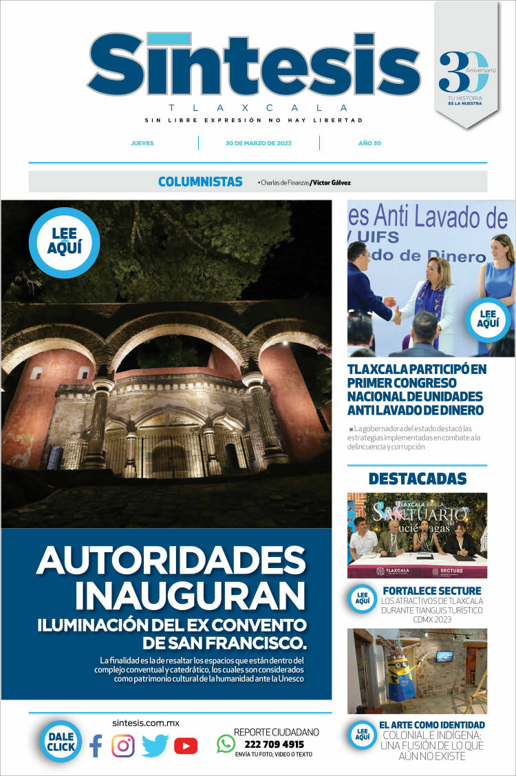 Portada de Síntesis de Tlaxcala (M&eacute;xico)