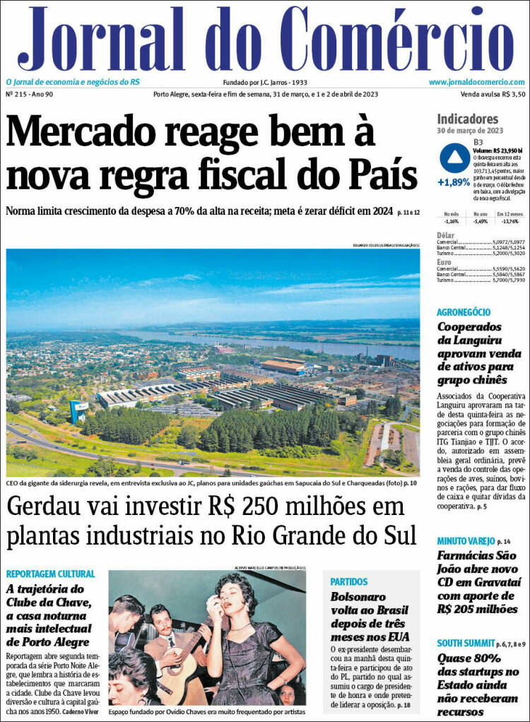 Portada de Jornal do Comércio (Brasil)