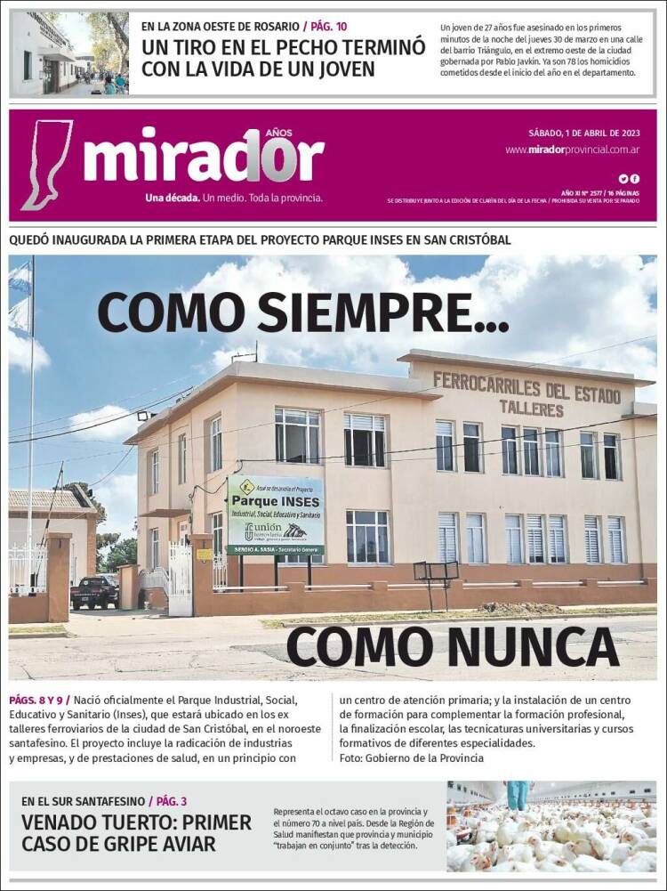 Portada de Mirador Provincial (Argentina)