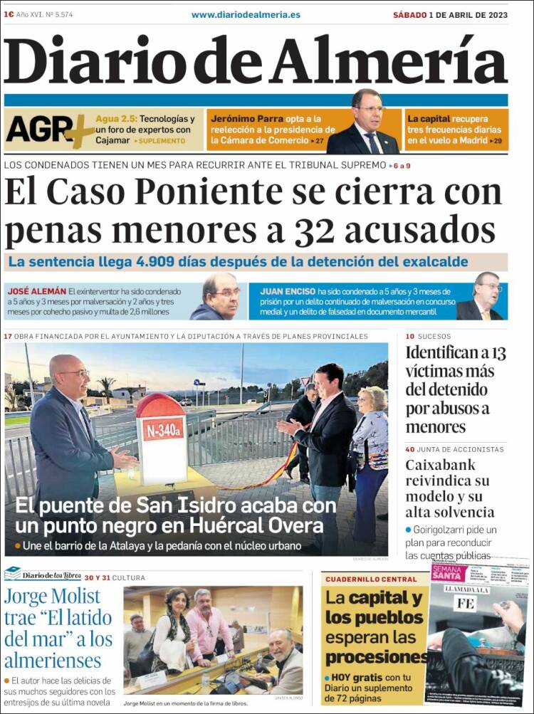 Portada de Diario de Almería (Espa&ntilde;a)