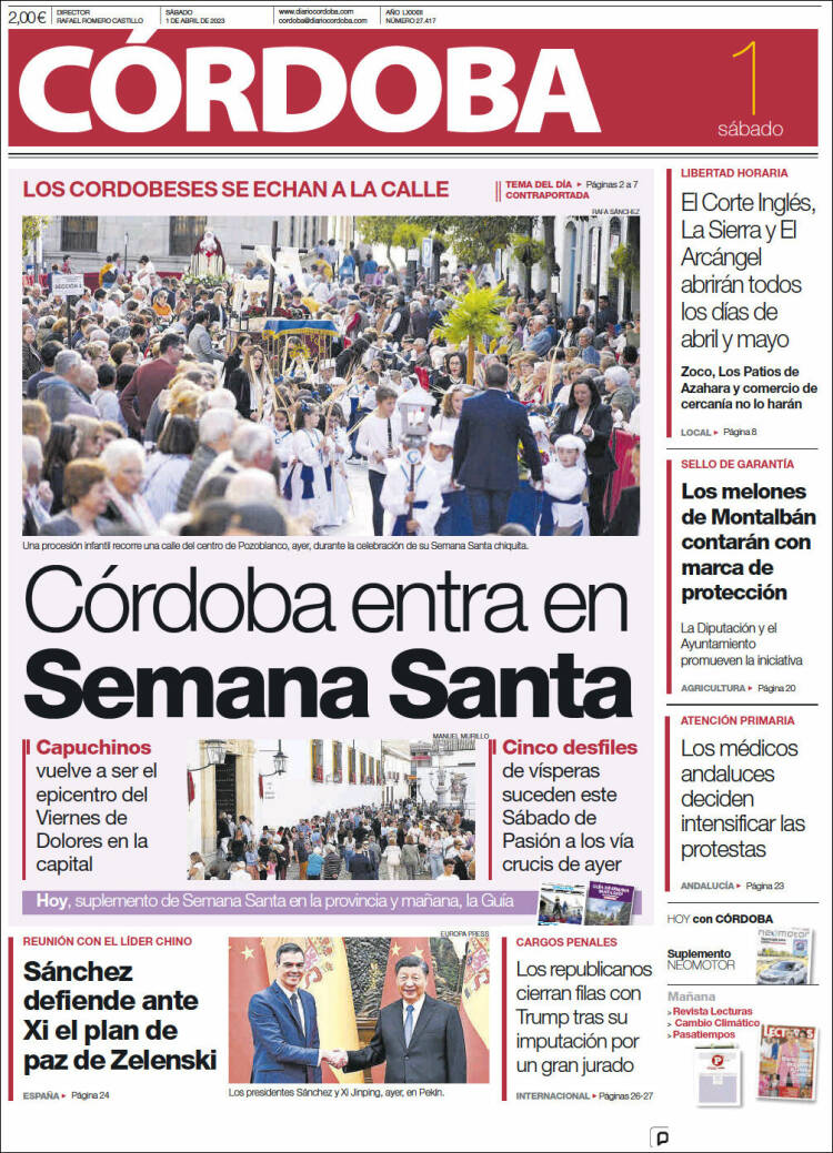 Portada de Diario de Córdoba (Espa&ntilde;a)