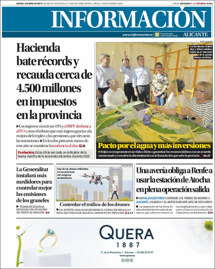 Portada de Diario Información (Espa&ntilde;a)