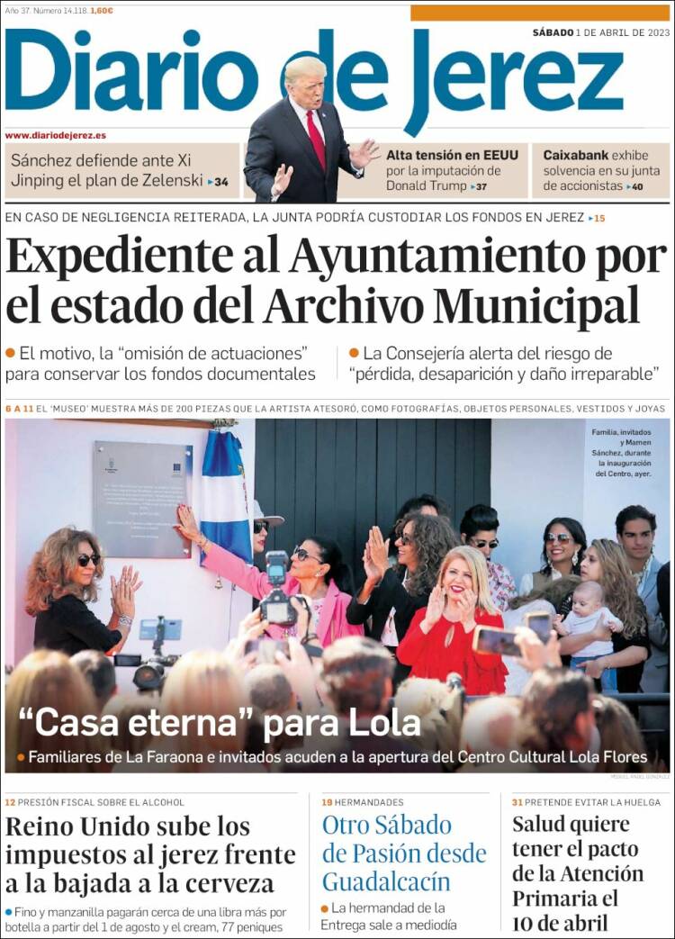Portada de Diario de Jerez (Espa&ntilde;a)