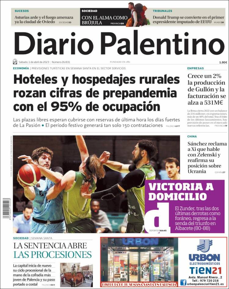Portada de Diario Palentino (Espa&ntilde;a)
