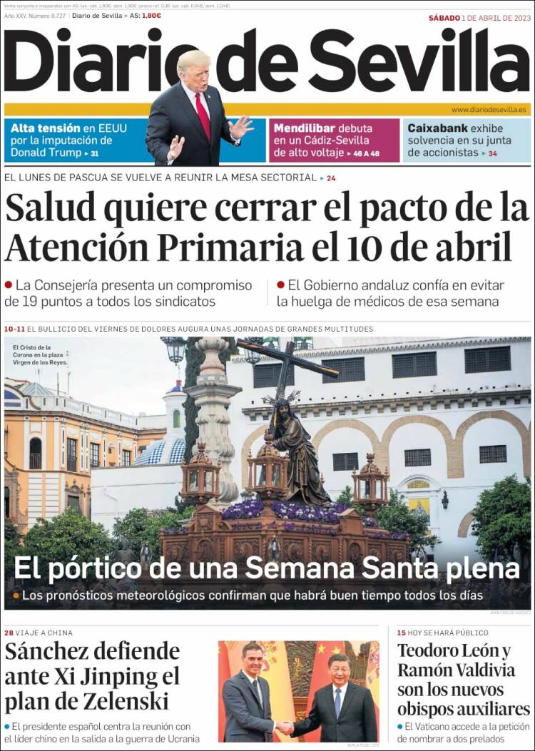 Portada de Diario de Sevilla (Espa&ntilde;a)