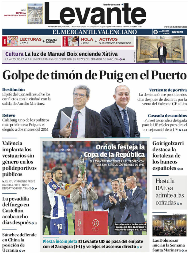 Portada de Levante (Espa&ntilde;a)