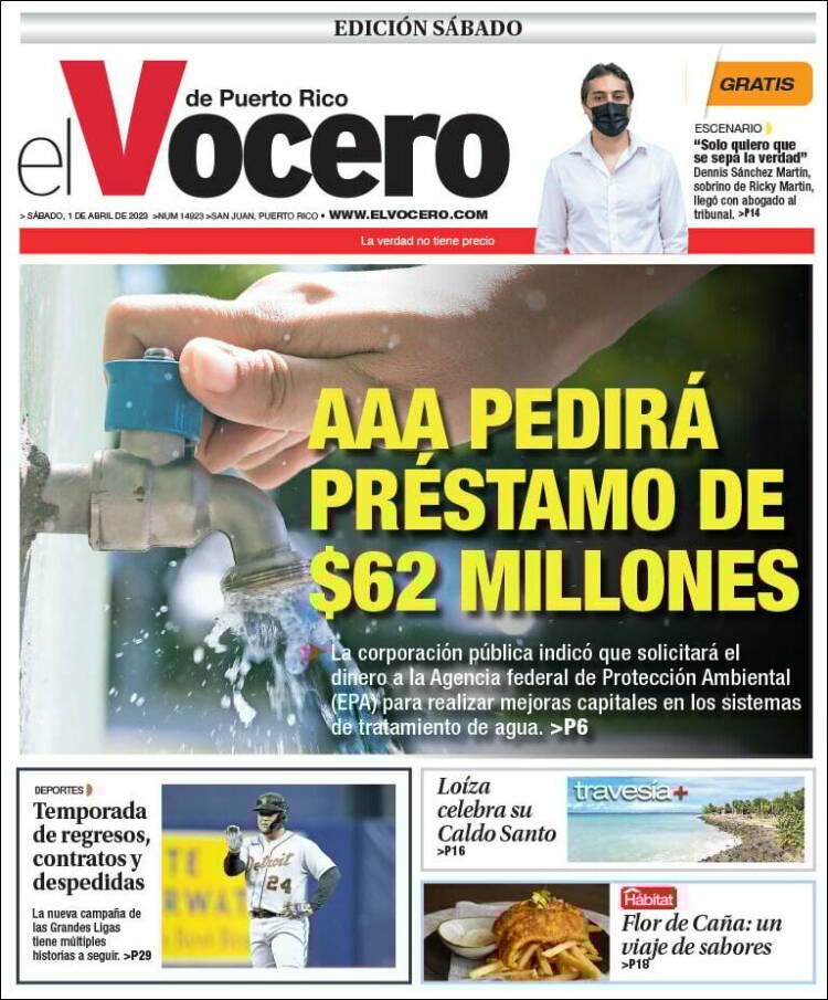 Portada de Vocero (Puerto Rico)