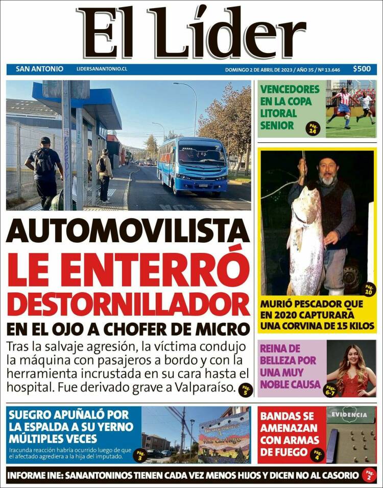 Portada de Lider de San Antonio (Chile)