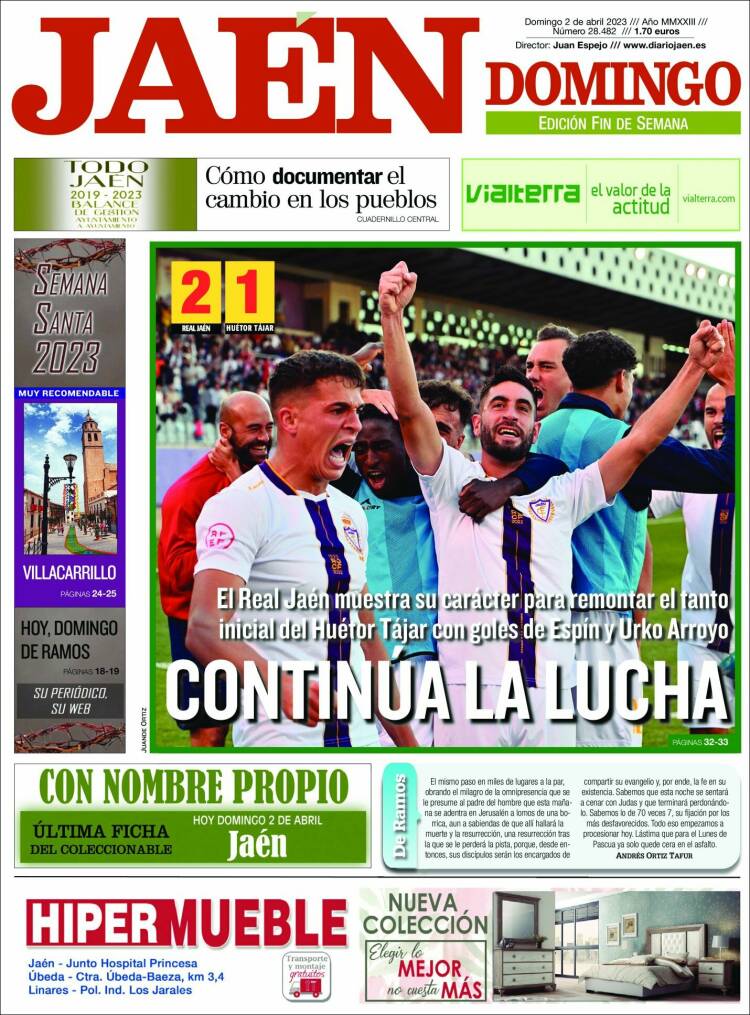 Portada de Diario Jaén (España)