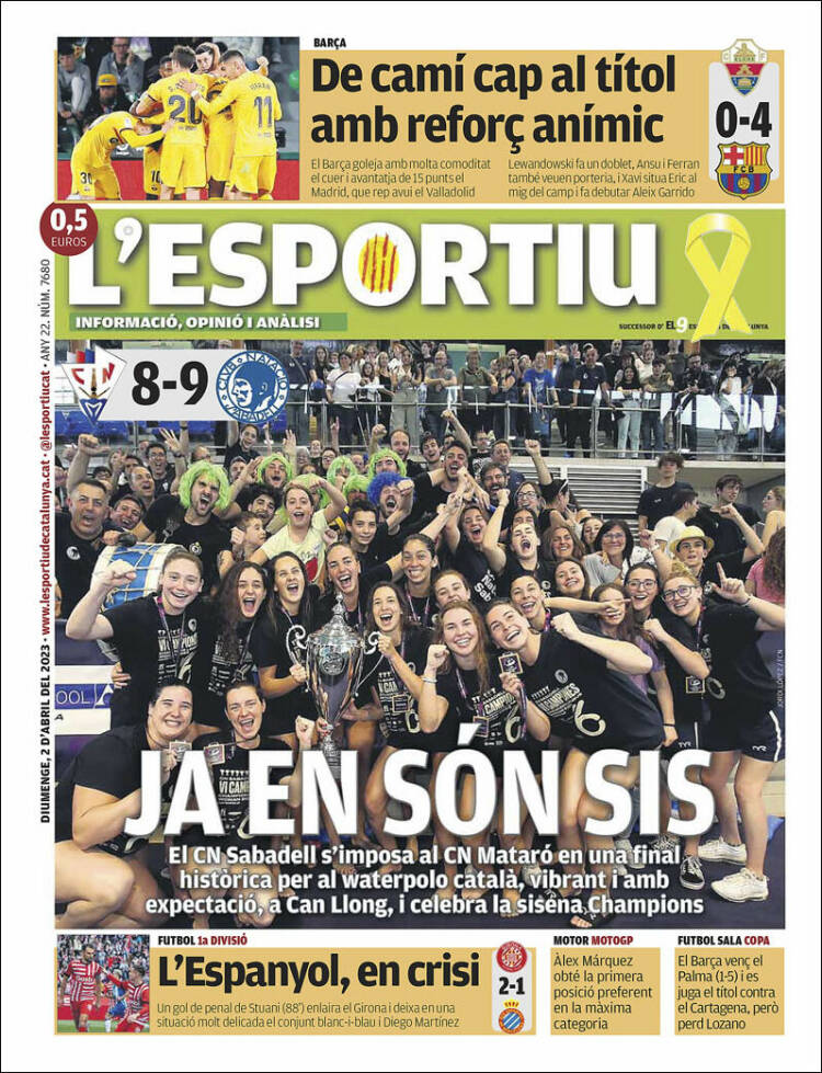 Portada de L'Esportiu (España)