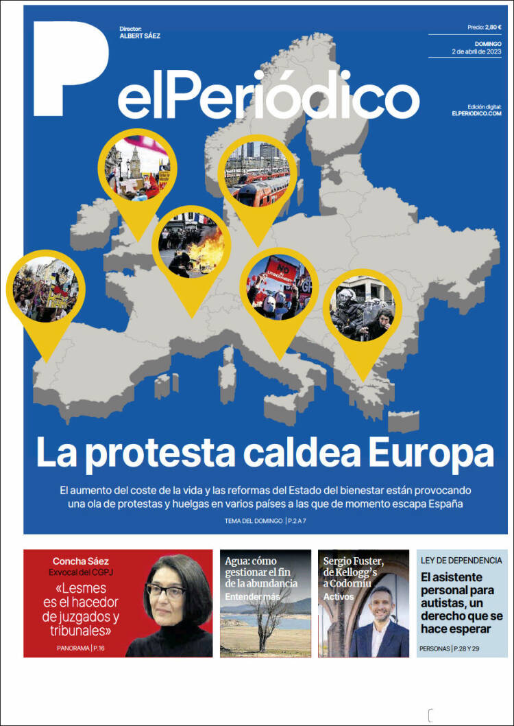 Portada de El Periódico (España)