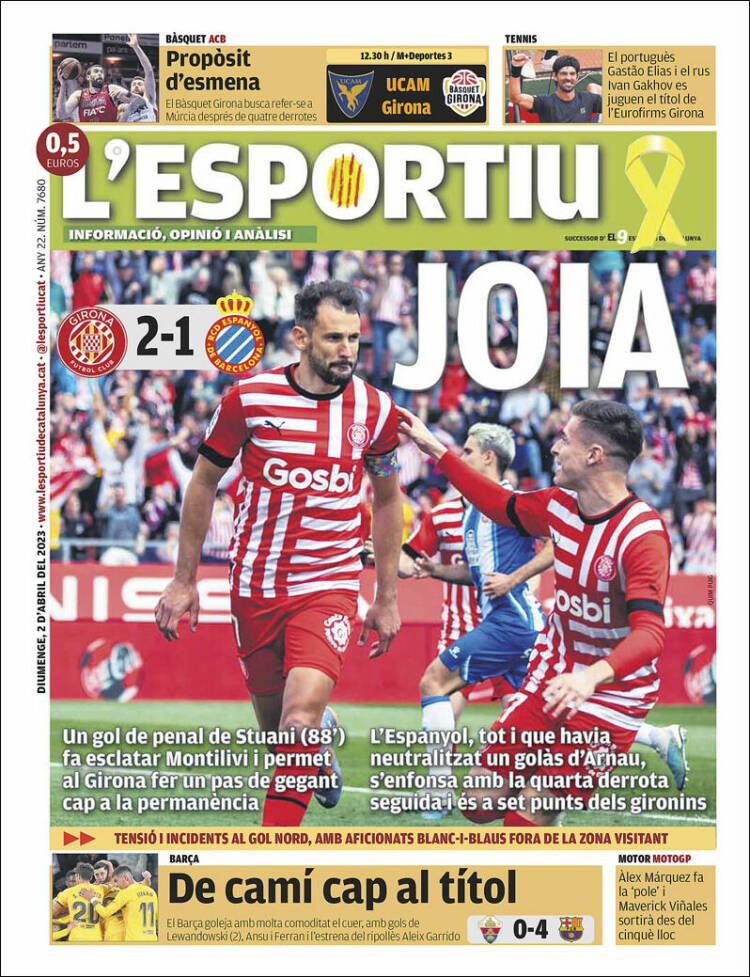 Portada de L'Esportiu : Girona (España)