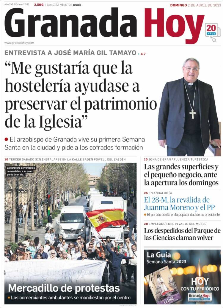 Portada de Granada Hoy (España)