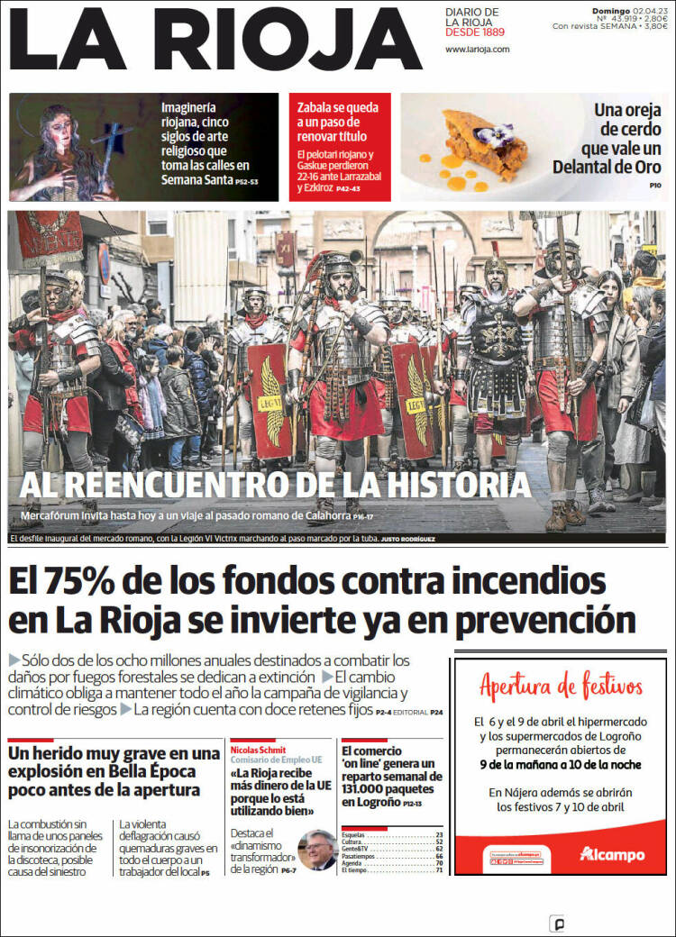 Portada de La Rioja (España)