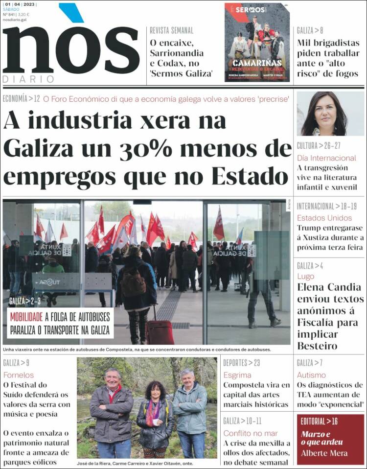 Portada de Nòs Diario (España)