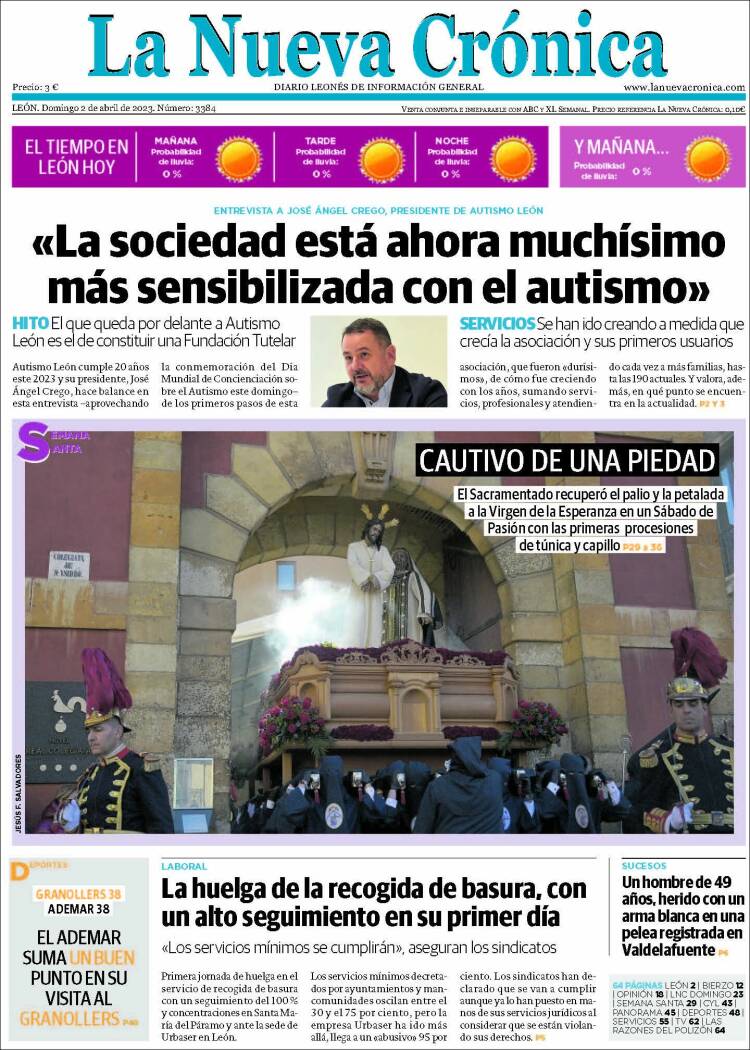 Portada de La Nueva Crónica (España)