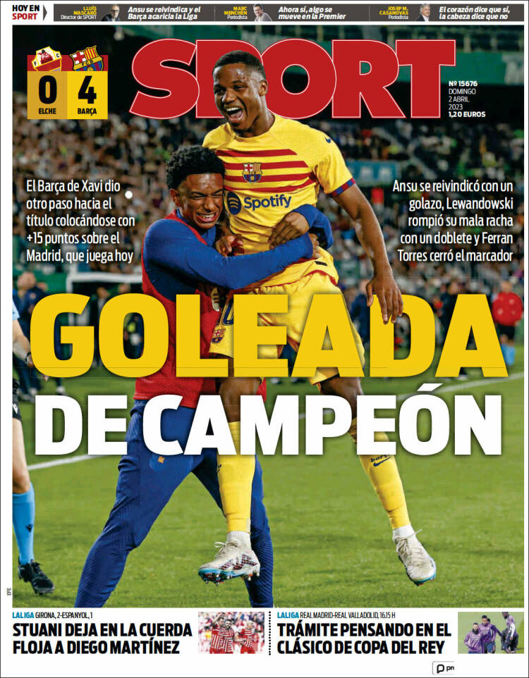 Portada de Sport (España)