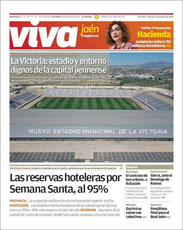 Portada de Viva Jaén (España)