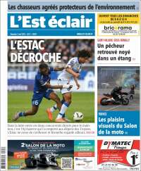 Portada de L'Est Eclair (Francia)