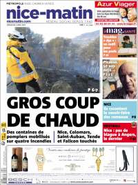 Portada de Nice-Matin (Francia)