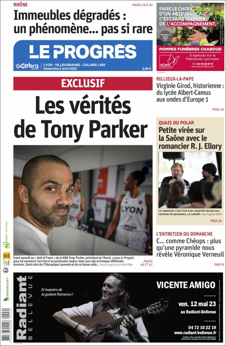 Portada de Progres de Fecamp (Francia)