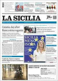 Portada de La Sicilia (Italia)