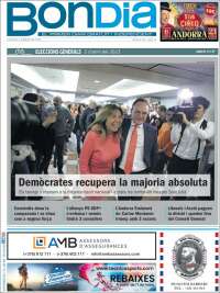 Portada de Diari Bondia (Andorre)
