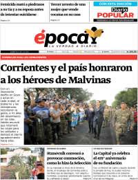 Portada de Diario Época (Argentina)
