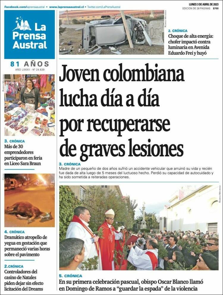 Portada de El Magallanes (Chile)