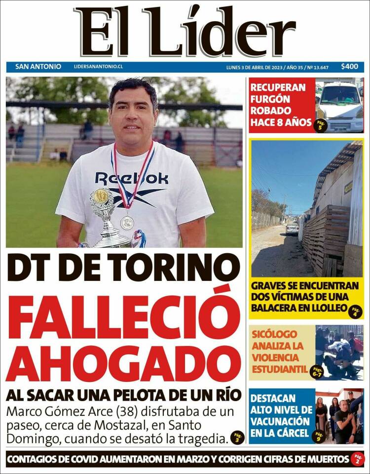 Portada de Lider de San Antonio (Chile)