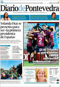 Portada de Diario de Pontevedra (España)