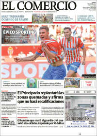 Portada de El Comercio - Gijón (España)