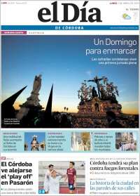 Portada de El Día de Córdoba (España)