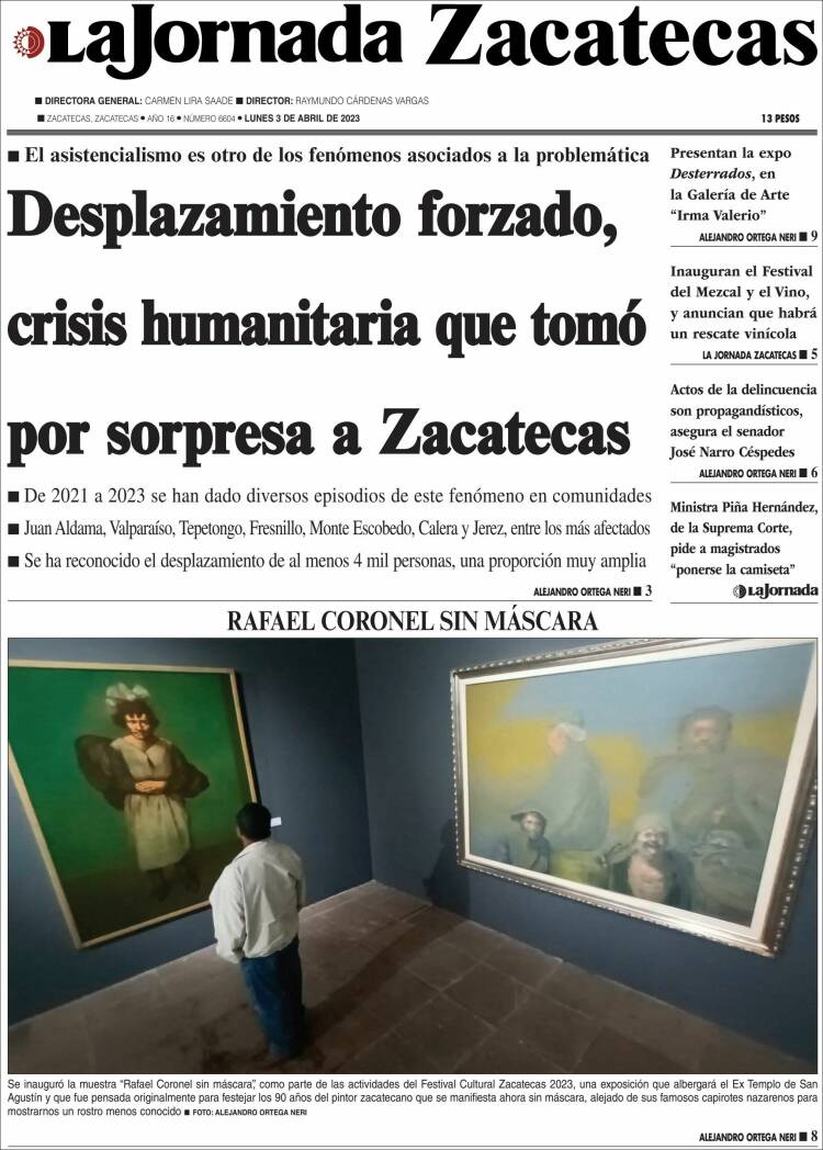 Portada de Jornada de Zacatecas (México)