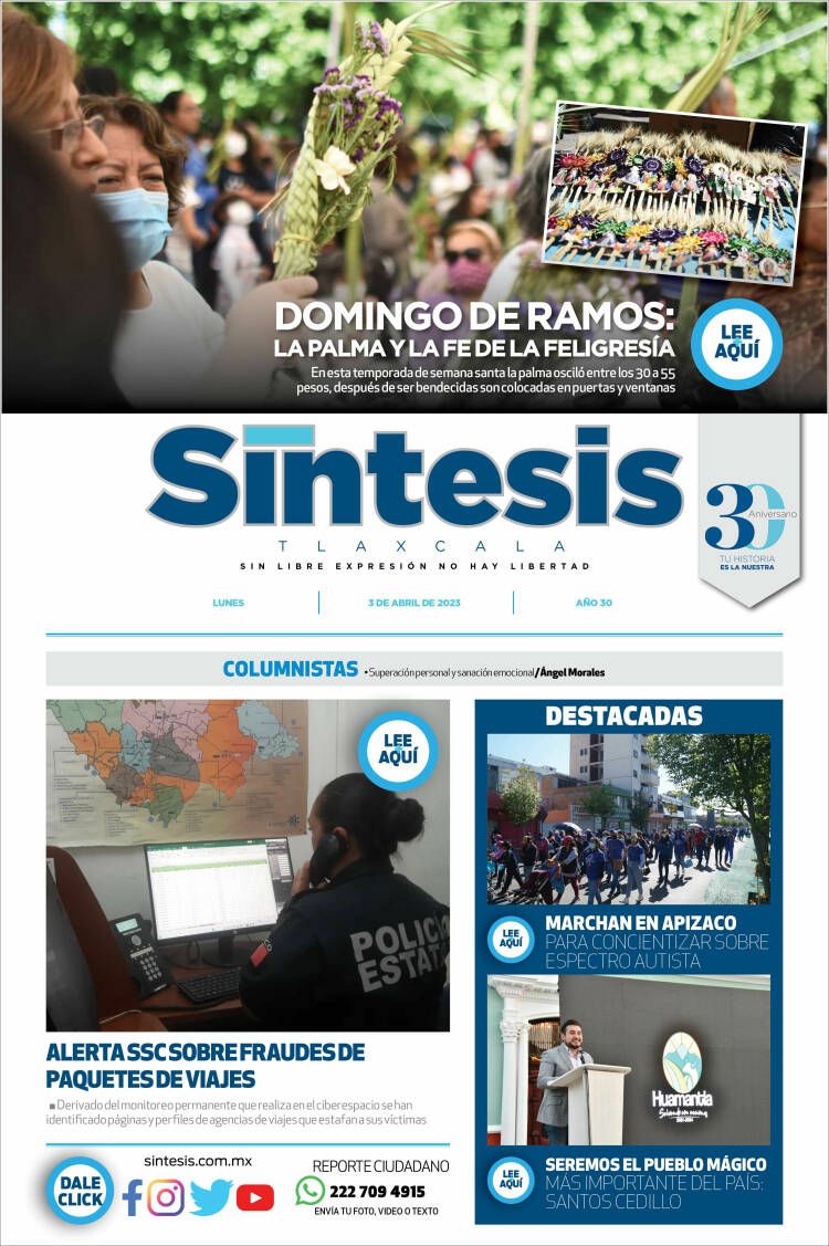 Portada de Síntesis de Tlaxcala (México)