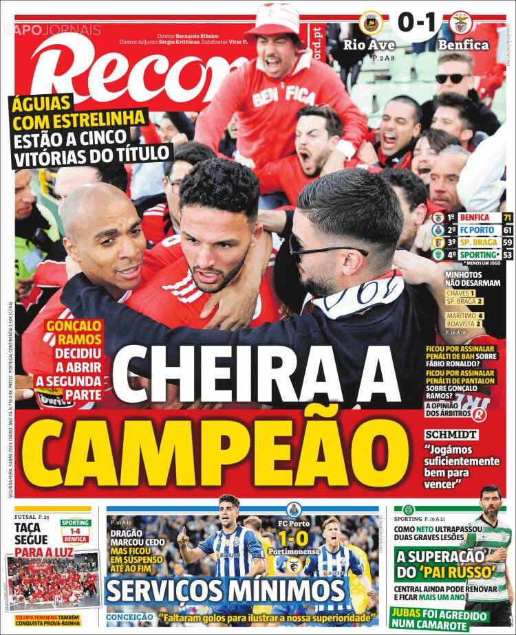 Portada de Record (Portugal)