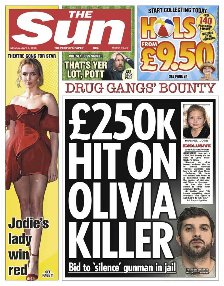 Portada de The Sun (Reino Unido)