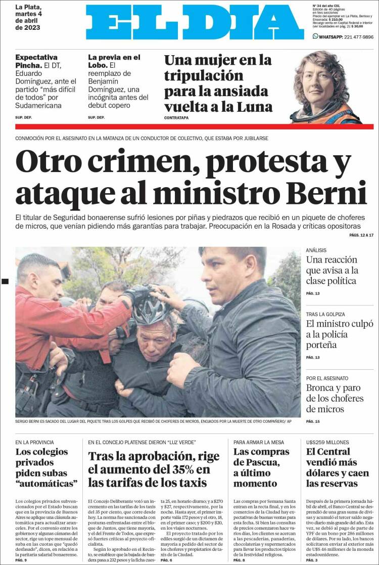 Portada de El Día de la Plata (Argentina)