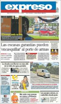 Portada de Expreso (Ecuador)