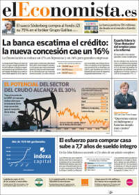Portada de El Economista (España)