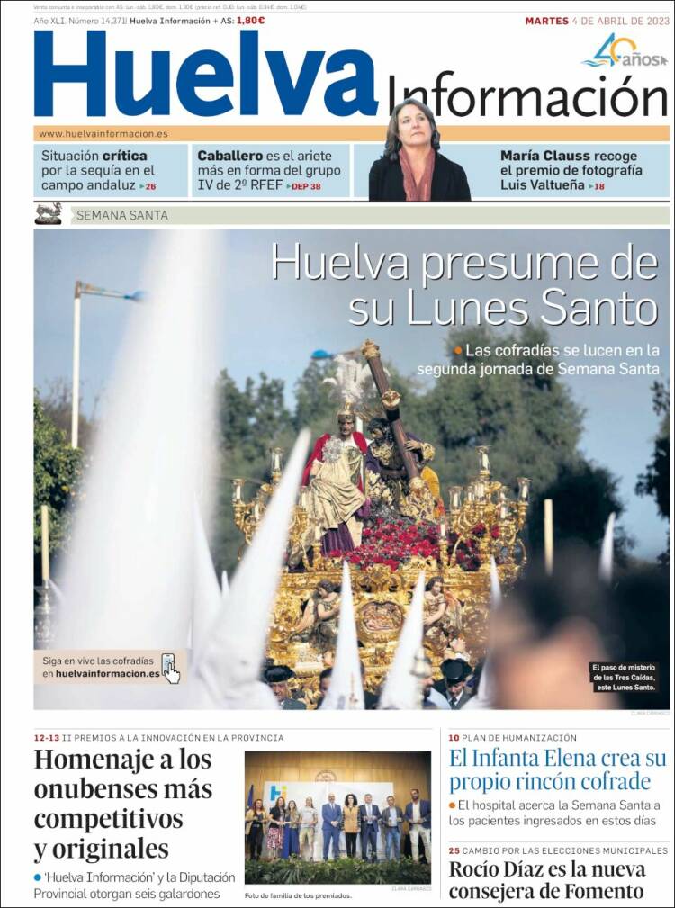 Portada de Huelva Información (España)