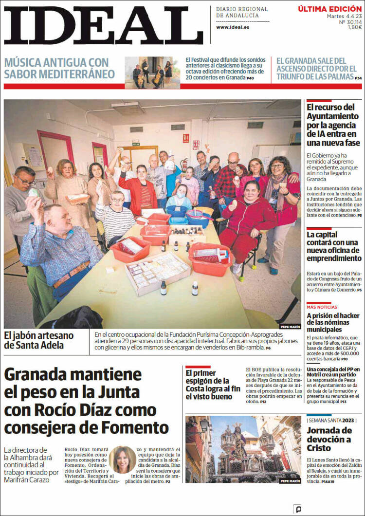Portada de Ideal (España)