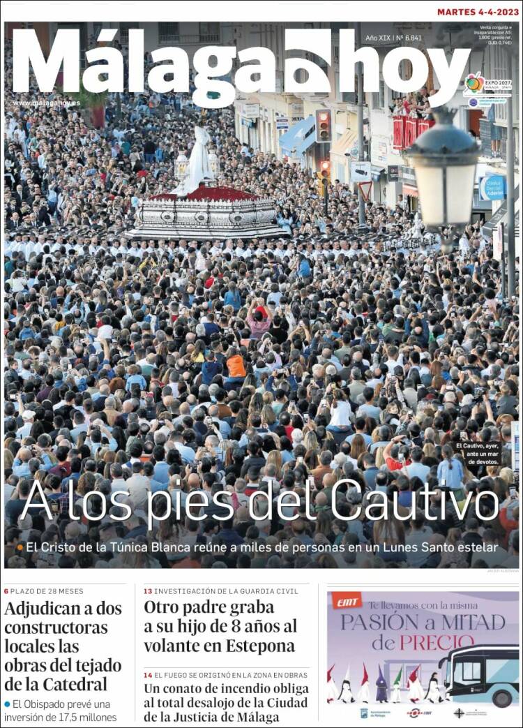 Portada de Málaga Hoy (España)